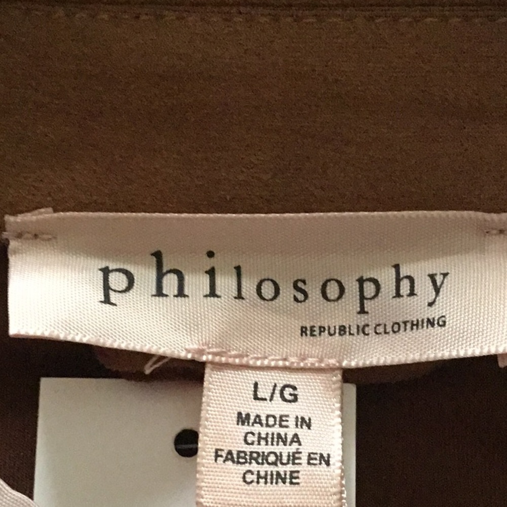Philosophy Moto Leather Jacket NWOT - Picture 4 of 7